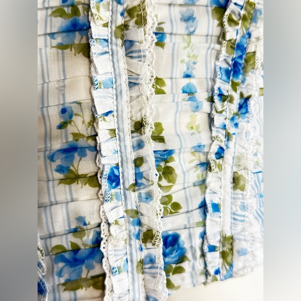 MABLE Coquette Blue Floral Set of blouses and skirt Size Small - Picture 11 of 15